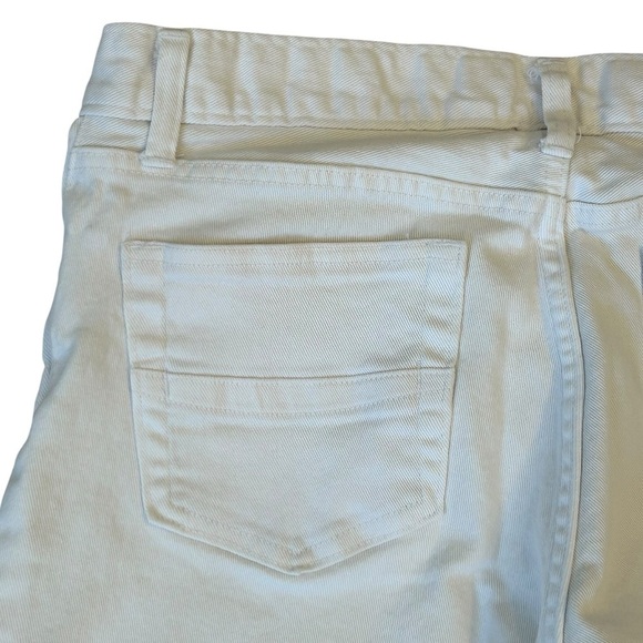 GAP Flare Wide Leg Long and Lean White Denim Jeans Size 8 - Picture 7 of 9